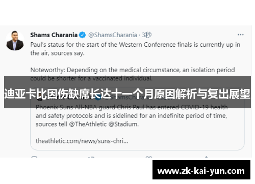 迪亚卡比因伤缺席长达十一个月原因解析与复出展望