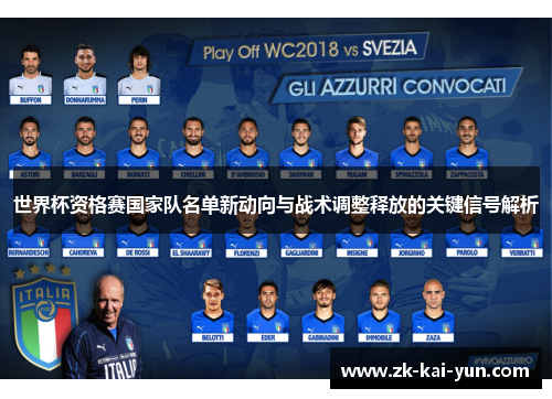 世界杯资格赛国家队名单新动向与战术调整释放的关键信号解析 世界杯资格赛国家队名单新动向与战术调整释放的关键信号解析