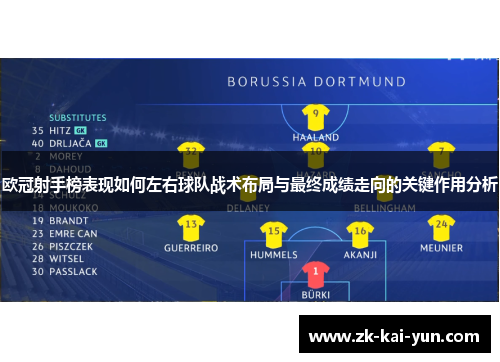 欧冠射手榜表现如何左右球队战术布局与最终成绩走向的关键作用分析